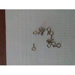 Гачок-саморіз 16*9 мм, СРІБЛО (упаковка 50 шт)